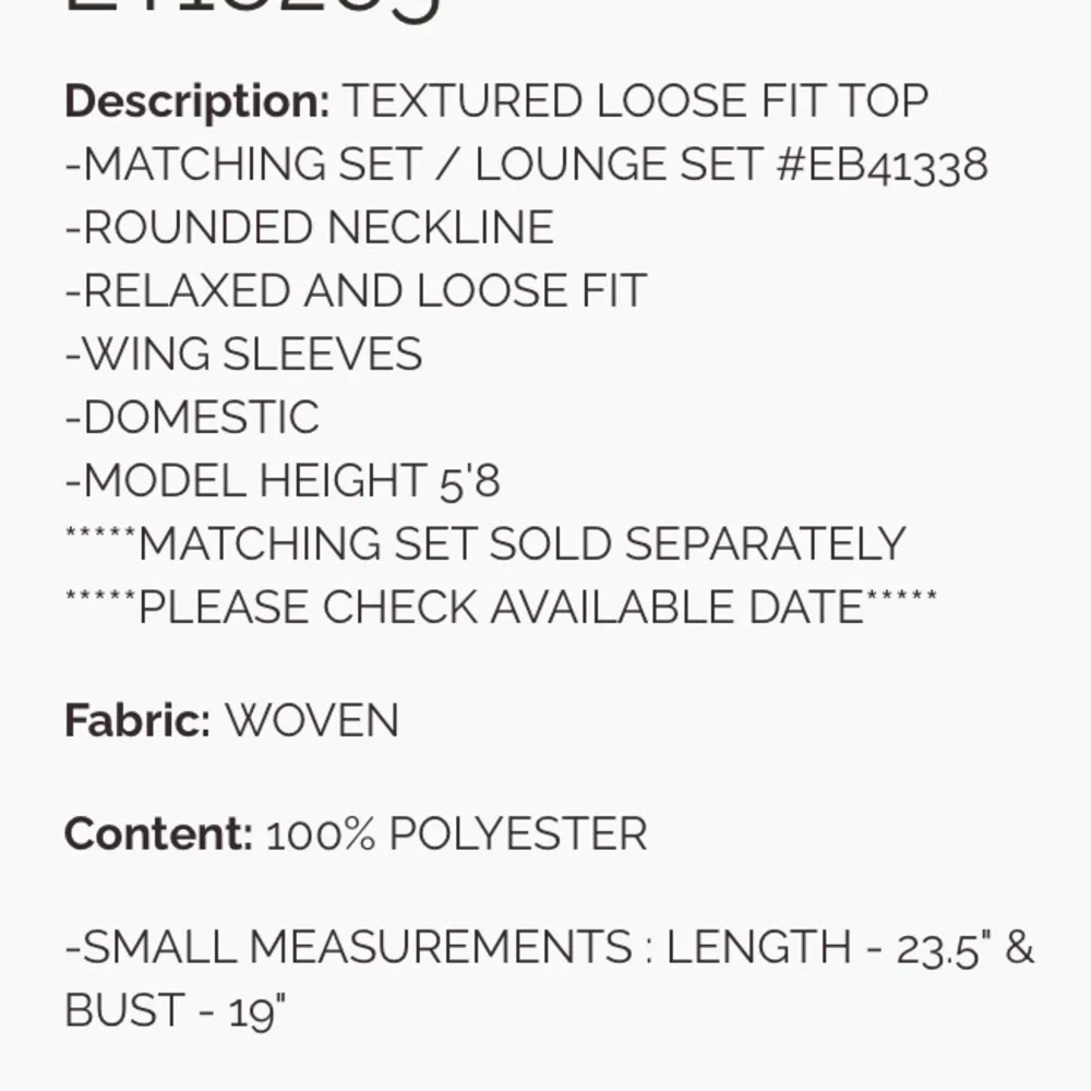 170 1 left ❤️Easel TEXTURED LOOSE FIT TOP AND SHORTS
-MATCHING SET - Picture 5 of 6